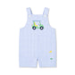 Check Seersucker Shortall w/Golf Cart