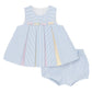 Multicolor Seersucker Dress and Bloomer