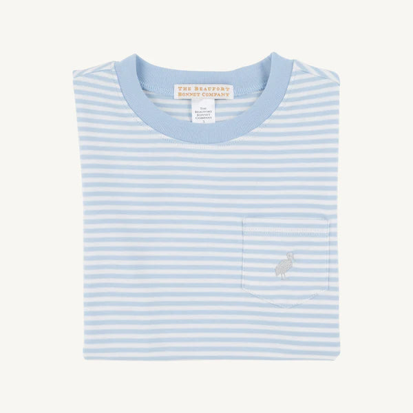 Carter Crewneck, Beale Street Blue Stripe