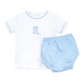 Darling Cowboy Boot Diaper Cover Set, Light Blue