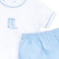 Darling Cowboy Boot Diaper Cover Set, Light Blue