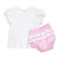 Darling Cowboy Boot Ruffle Diaper Cover Set, Pink