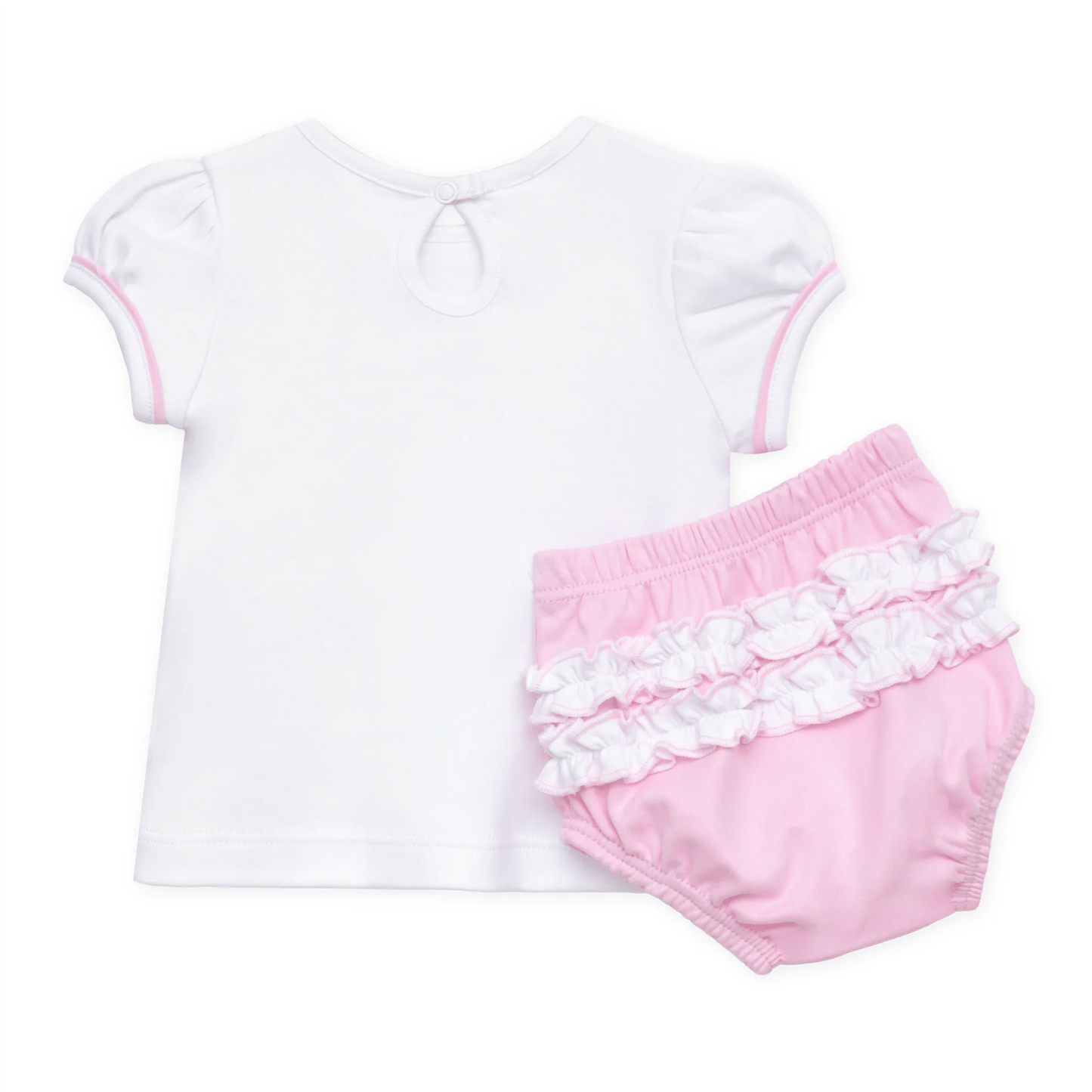 Darling Cowboy Boot Ruffle Diaper Cover Set, Pink