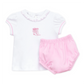 Darling Cowboy Boot Ruffle Diaper Cover Set, Pink