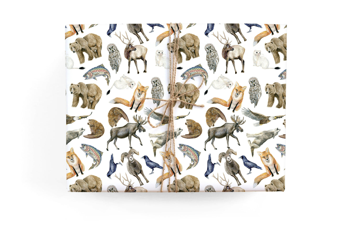 Mountain Animals Gift Wrap Roll