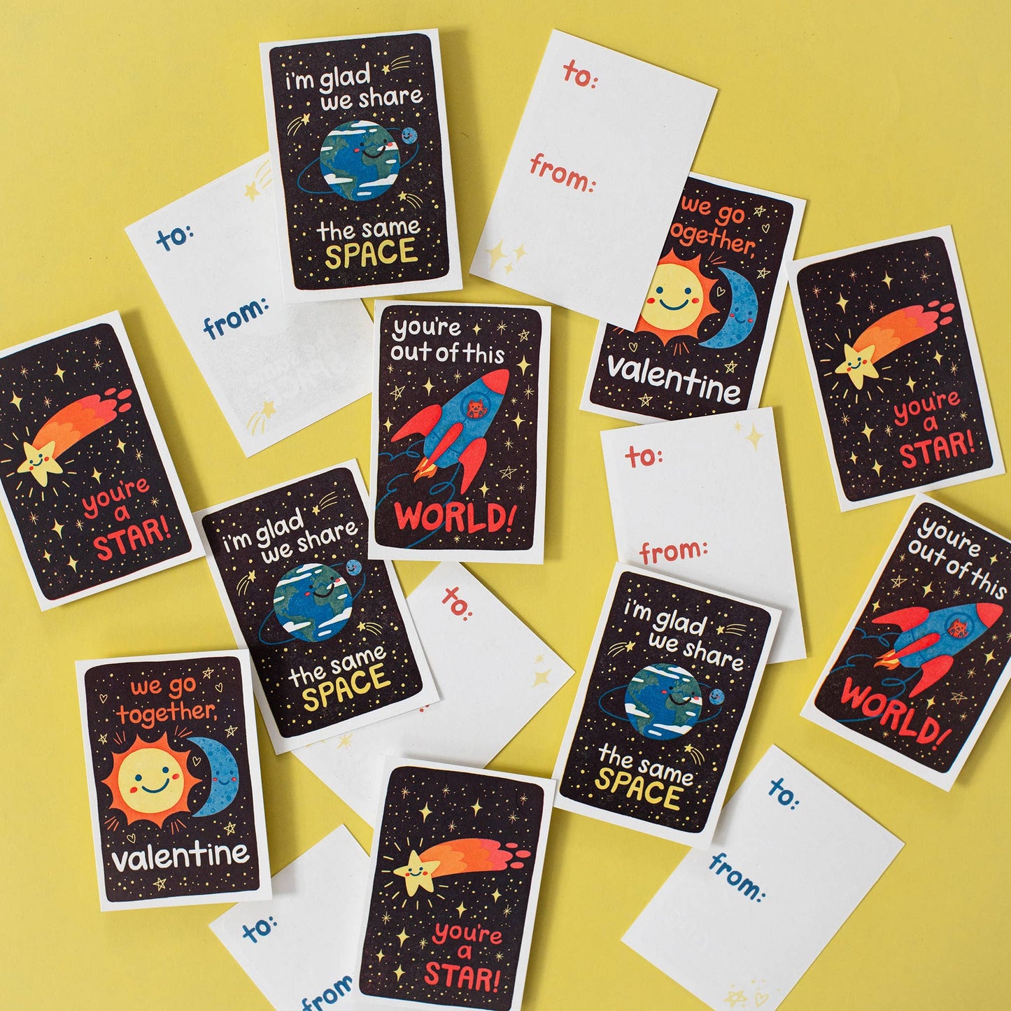 Mini Outer Space Valentines Boxed Set