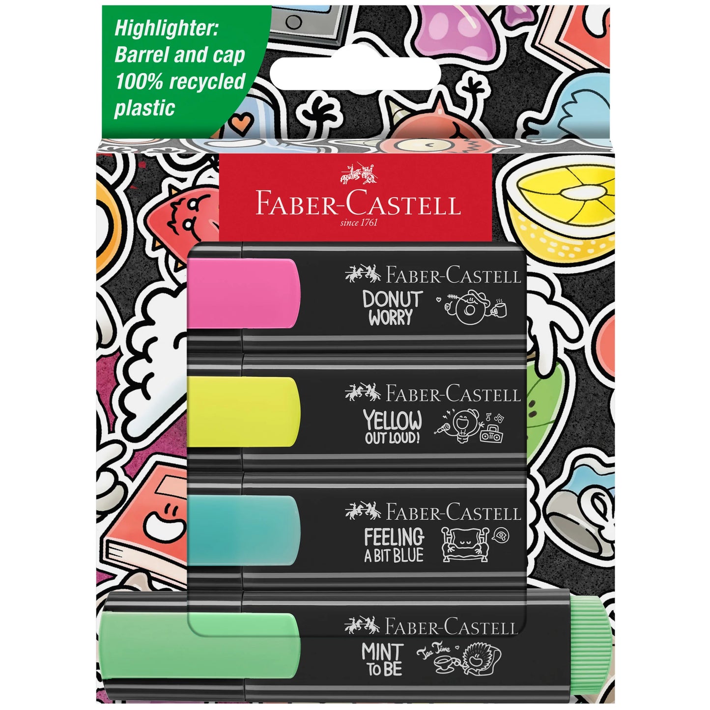 4ct Highlighter - Graffiti Neon Colors