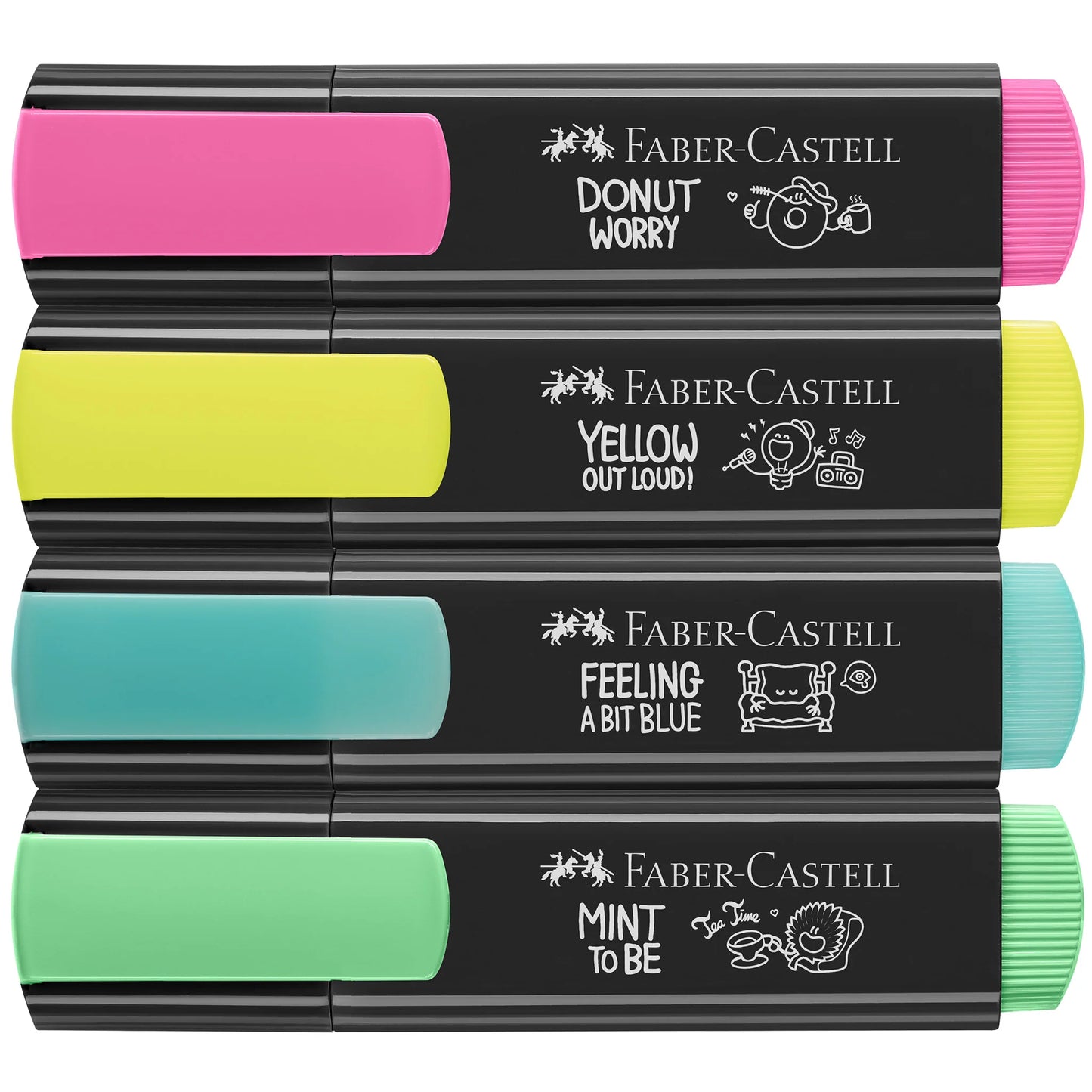 4ct Highlighter - Graffiti Neon Colors