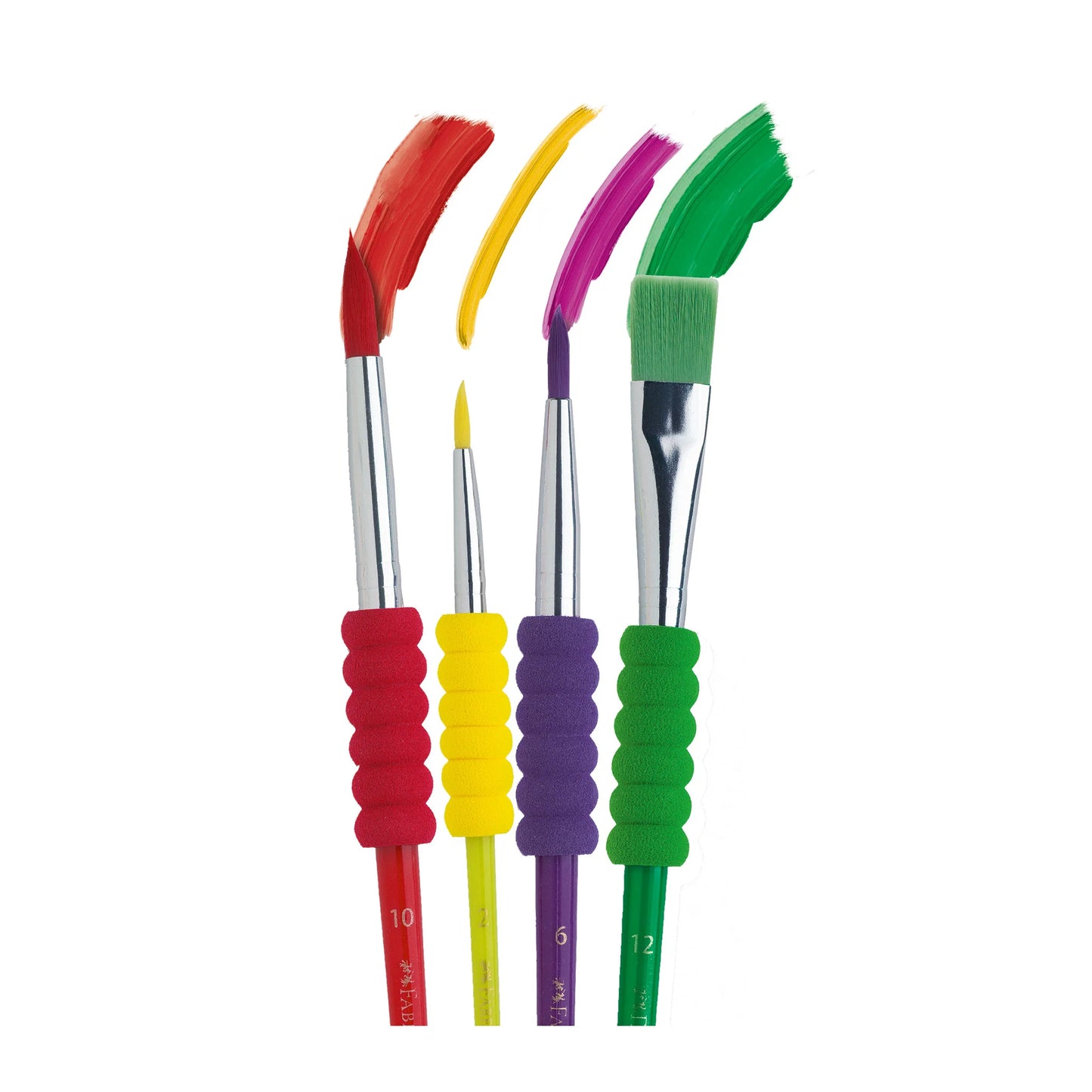 6ct Soft Grip Brushes