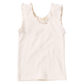 Joy Ruffle Rib Tank, Cream