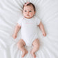 Little Sister Emb. S/S Bodysuit, Pink
