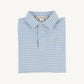 L/S Prim and Proper Polo, Barrington Blue Stripe