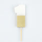Gold Dipped Number Candle (0-9)
