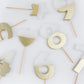 Gold Dipped Number Candle (0-9)