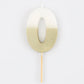 Gold Dipped Number Candle (0-9)