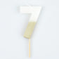 Gold Dipped Number Candle (0-9)
