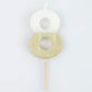 Gold Dipped Number Candle (0-9)
