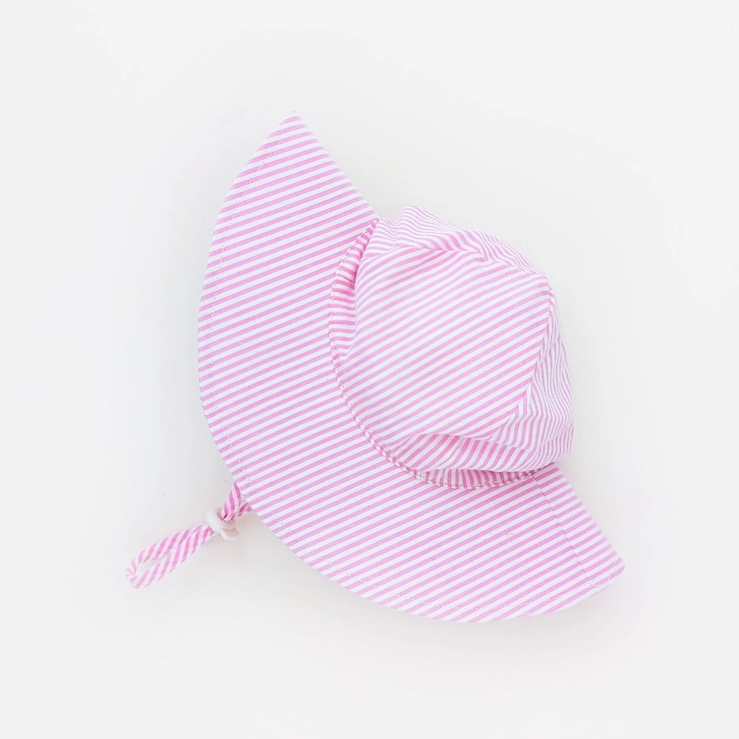 Pink Seersucker Sunhat