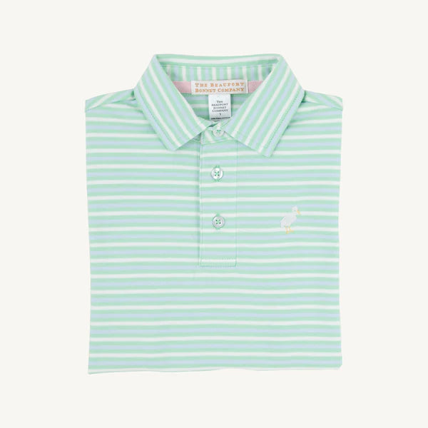 S/S Prim & Proper Polo & Onesie, Sumner County Stripe
