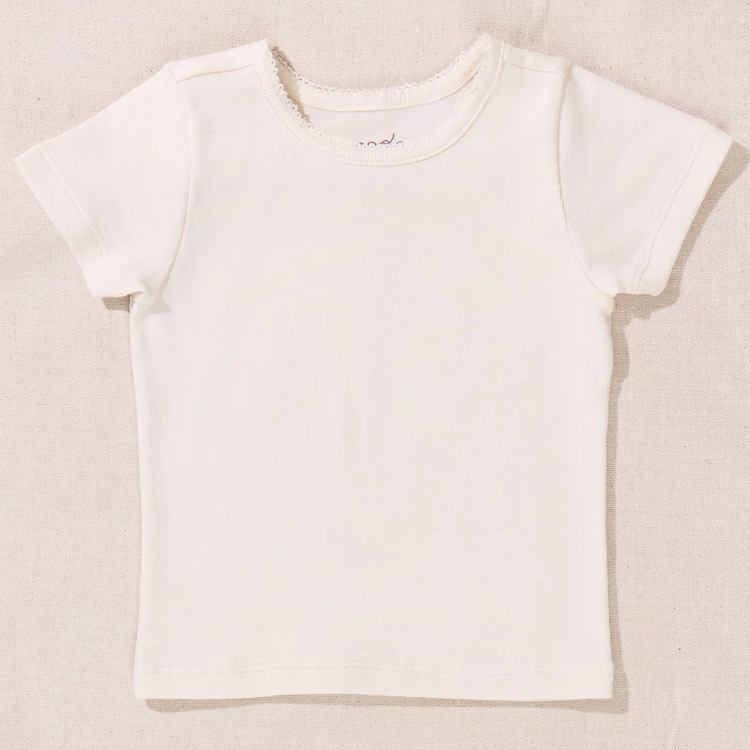 Seesaw L/S Rib T-Shirt, Cream