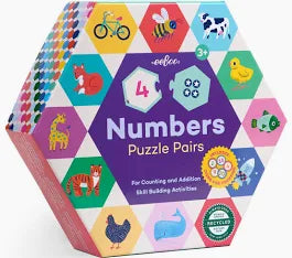 Number Hexagon Puzzle Pairs