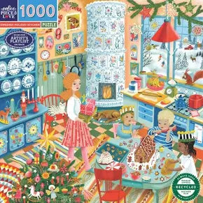 Swedish Holiday Kitchen 1000 Pc Puzzle