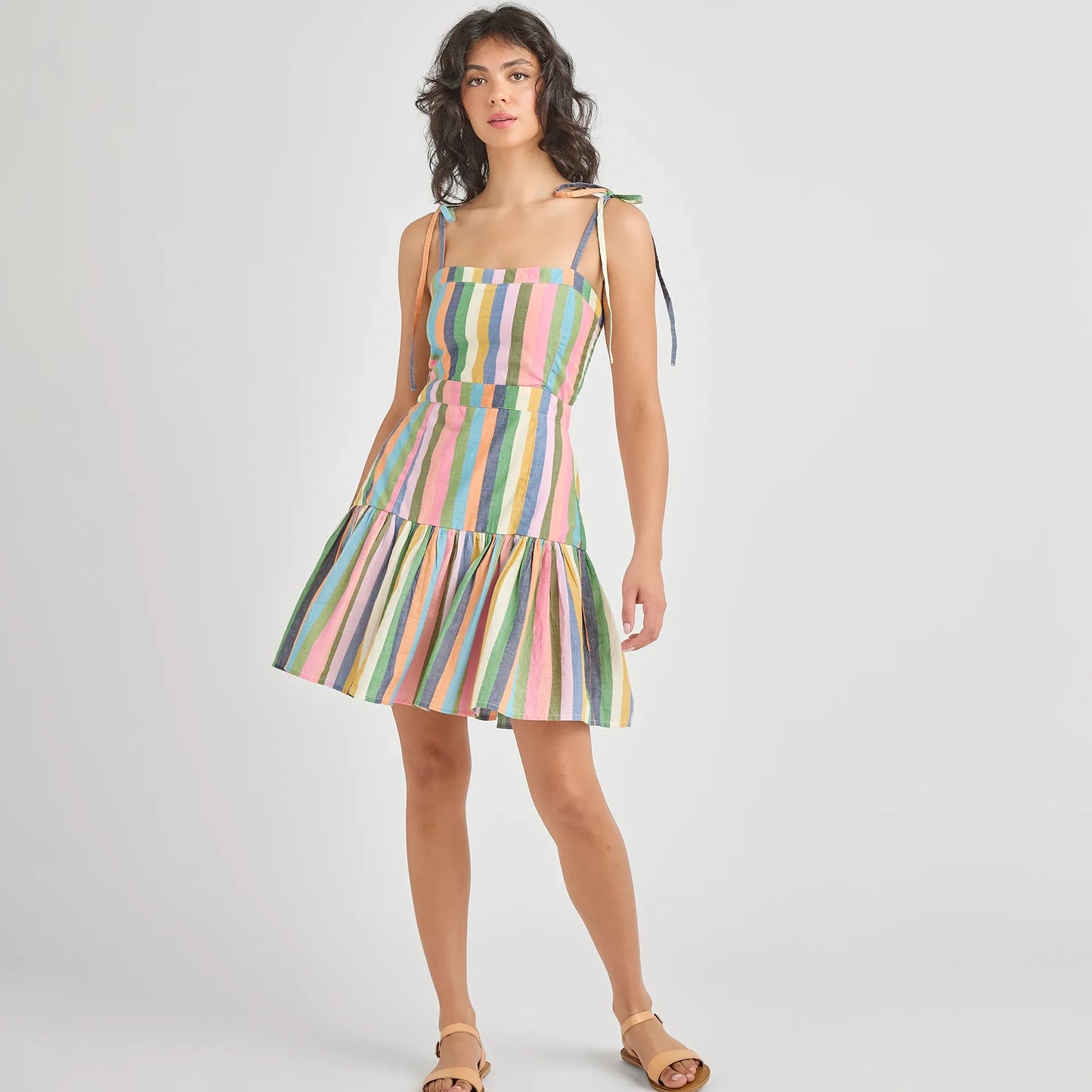 Short Marilyn Dress, Parade Stripe