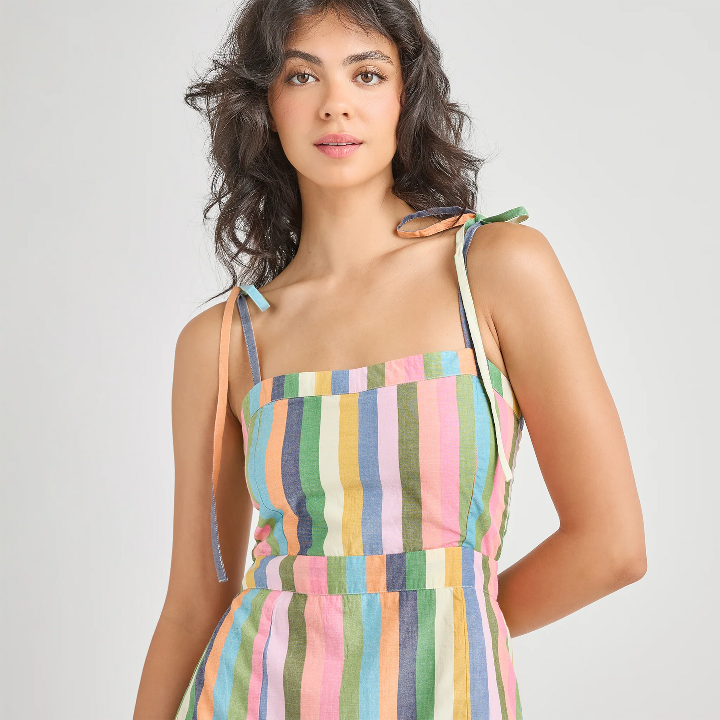Short Marilyn Dress, Parade Stripe