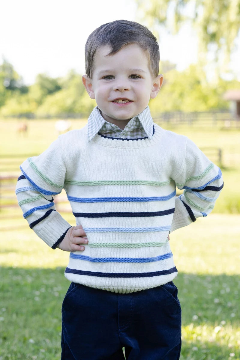 Sweater w/Raised Stripes