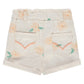 Shorts, Ivory w/Flowers