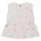 Sleeveless Peplum Top, Ivory w/Popsicles
