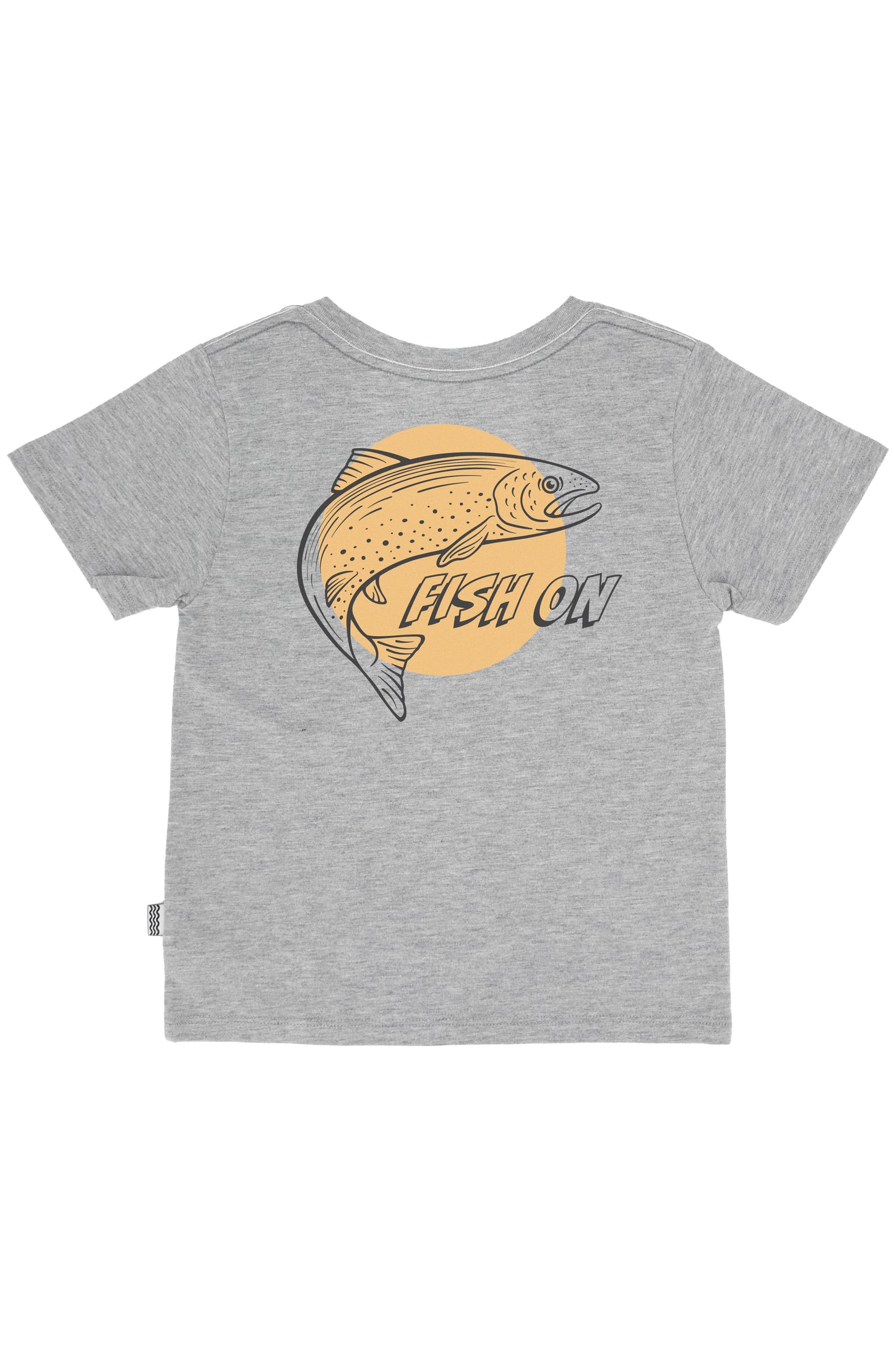 Fish On Vintage Tee, Heather Grey