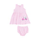 Tank Dress & Bloomer w/Applique, Golf Pink