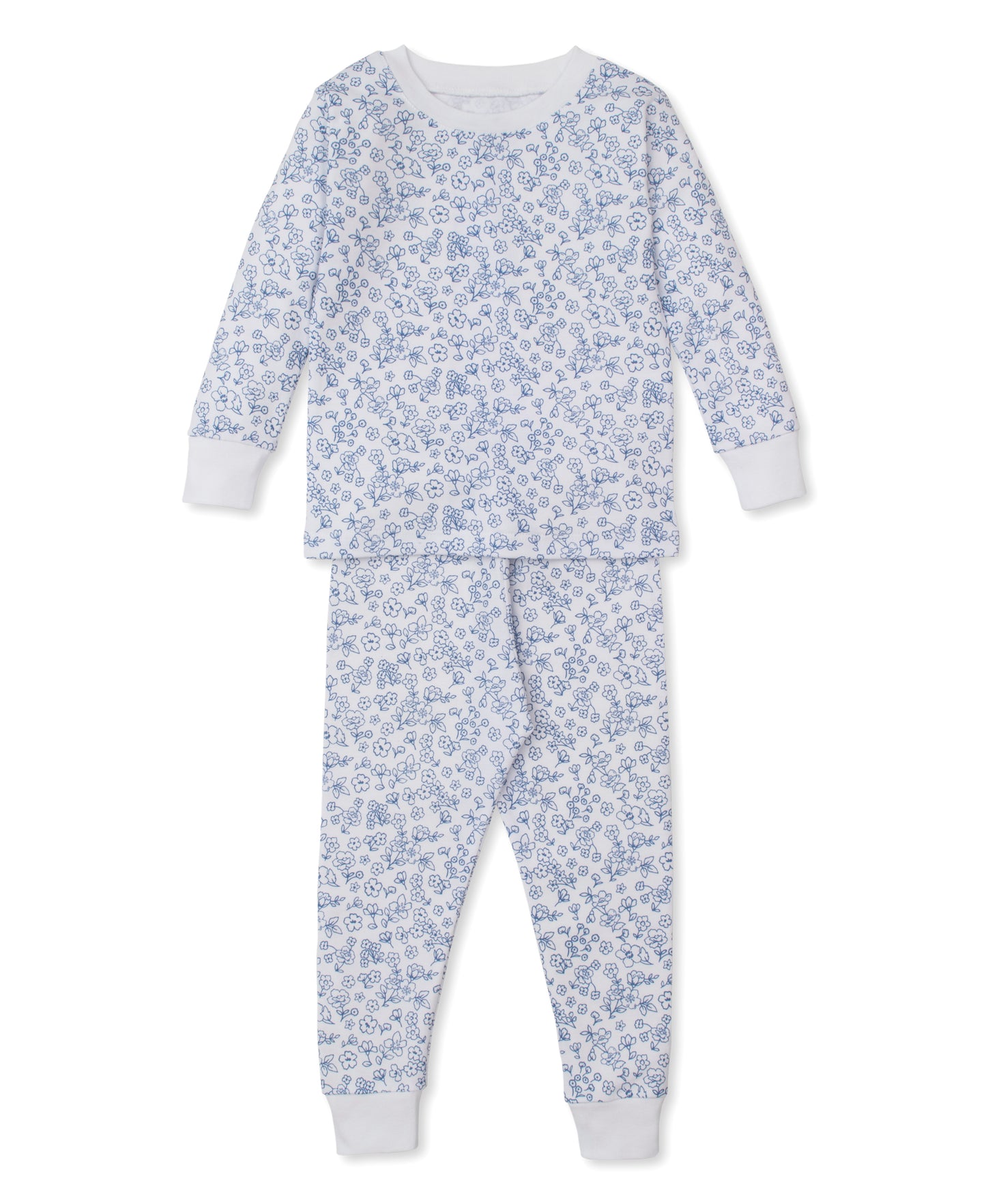L/S Pajama Set, Fall Flowers