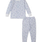 L/S Pajama Set, Fall Flowers