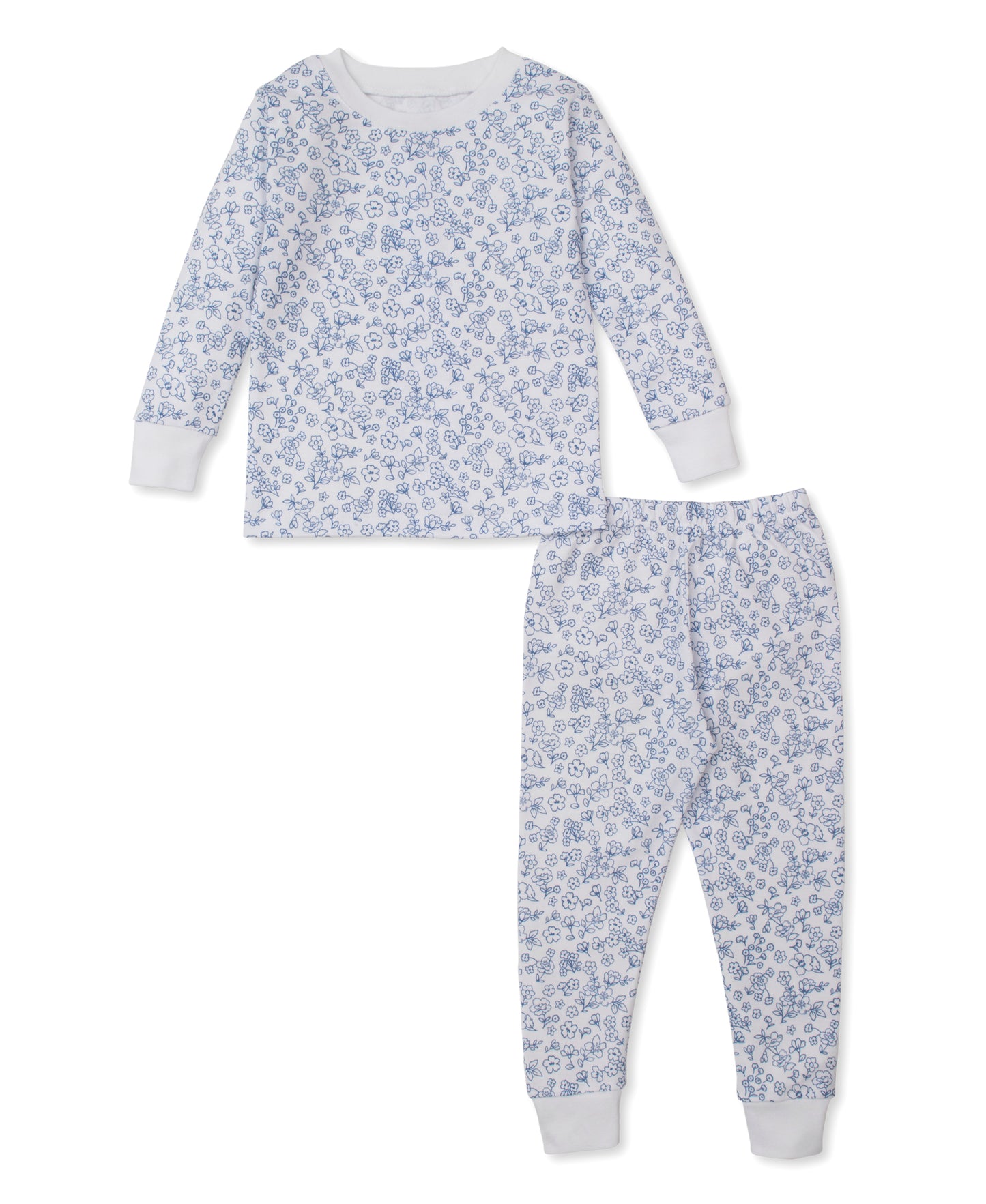 L/S Pajama Set, Fall Flowers
