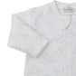 Footie w/Zip, Cheerful Good Nights, Blue