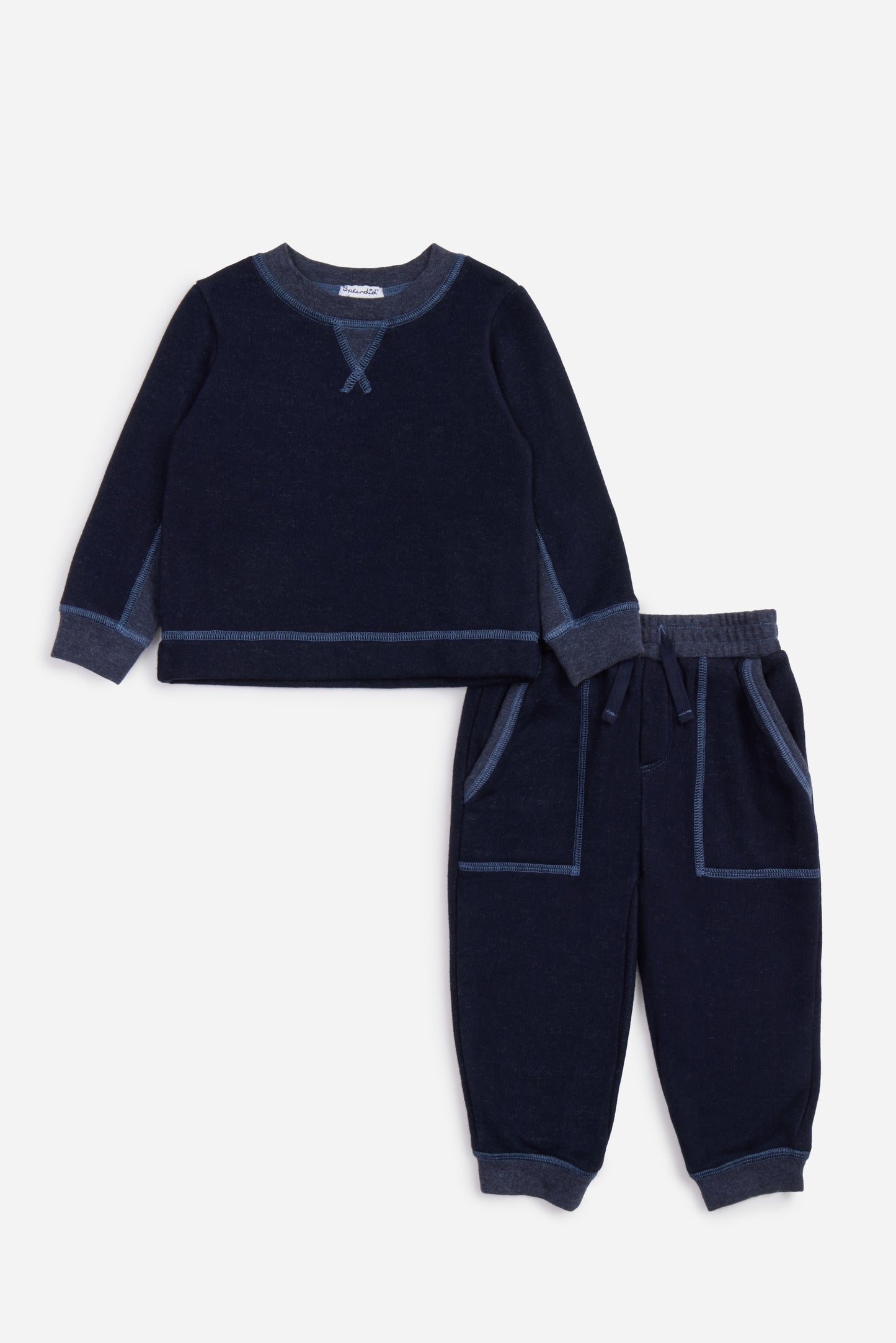 Too Cool Sweatshirt Set, Navy