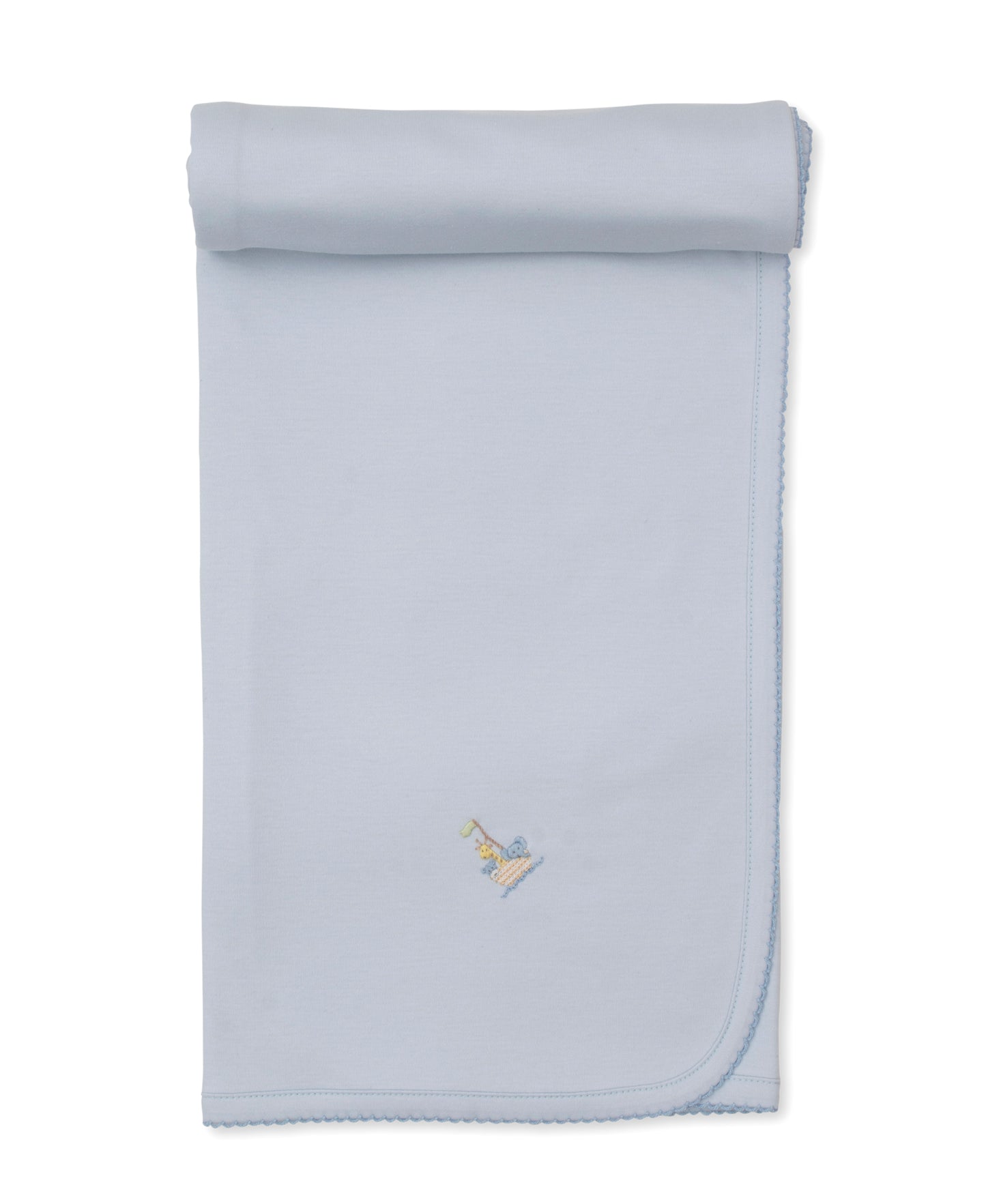 Premier Blanket w/Hand Emb., Noah's Ark, Blue