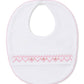 Bib w/Hand Smk, CLB Fall Bishop, White/Pink
