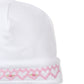 Hat w/Hand Smk, CLB Fall Bishop, White/Pink