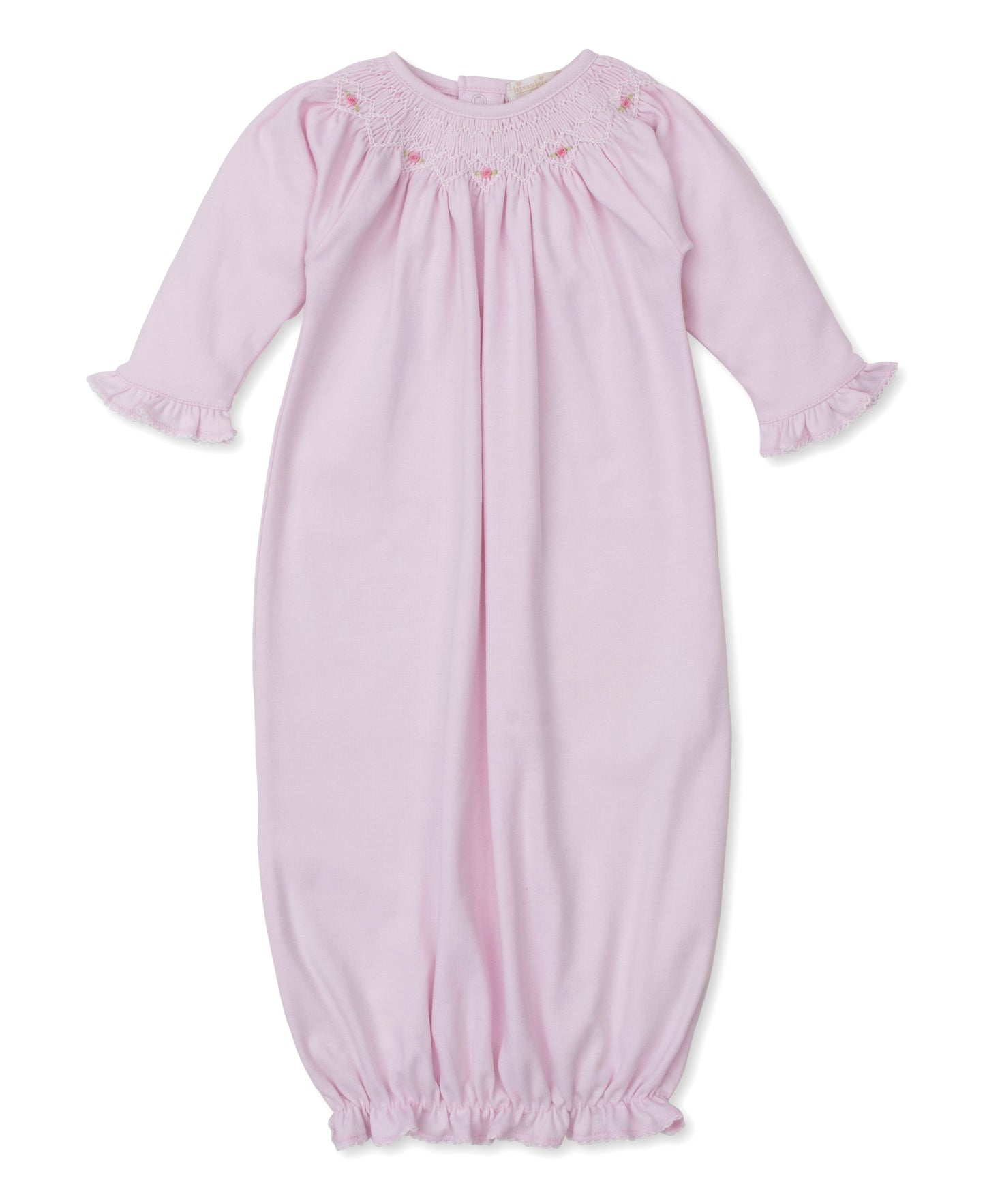Gown w/Hand Smk, CLB Fall Bishop, Pink