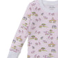L/S Pajama Set, Pink Jungle Safari