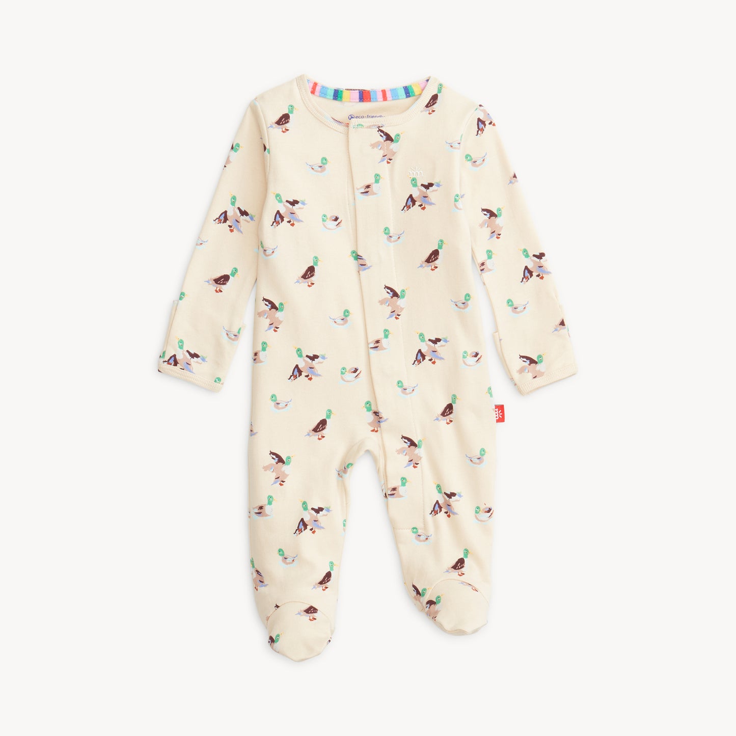 Org. Cotton Footie, Quack Me Up