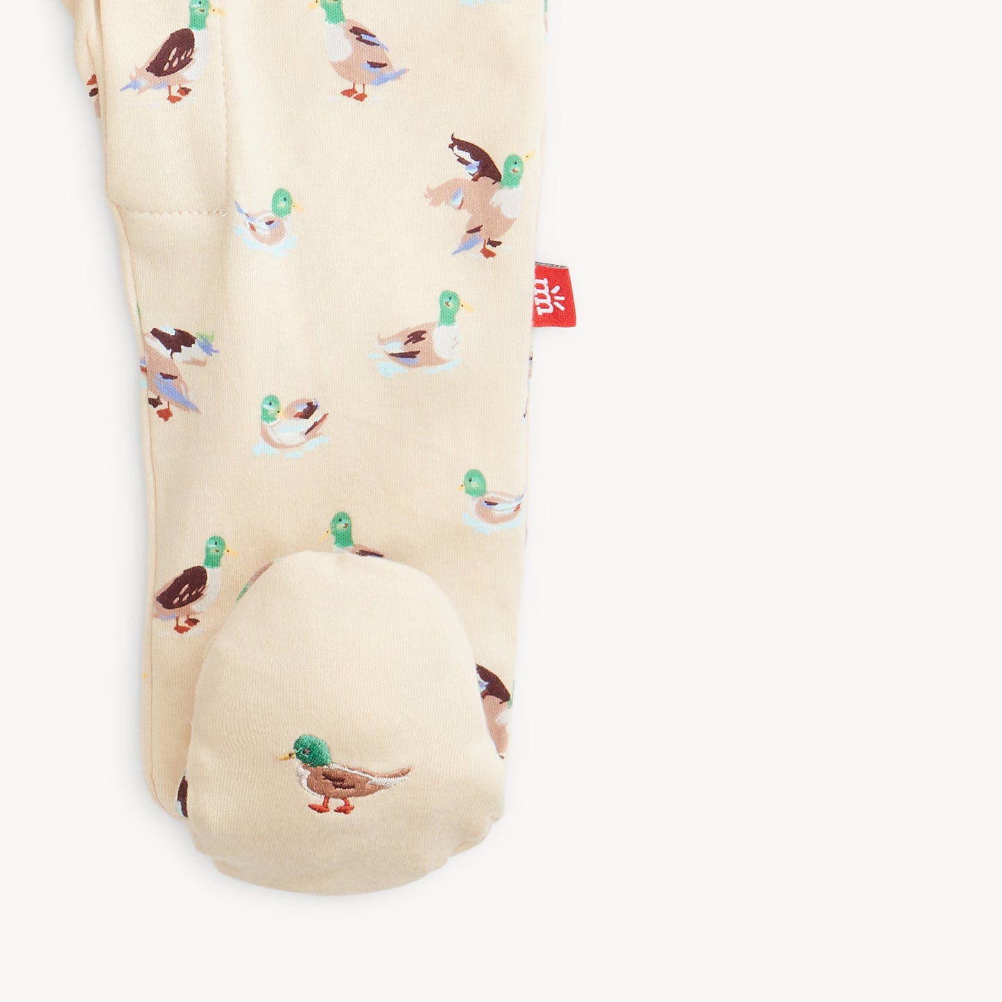 Org. Cotton Footie, Quack Me Up