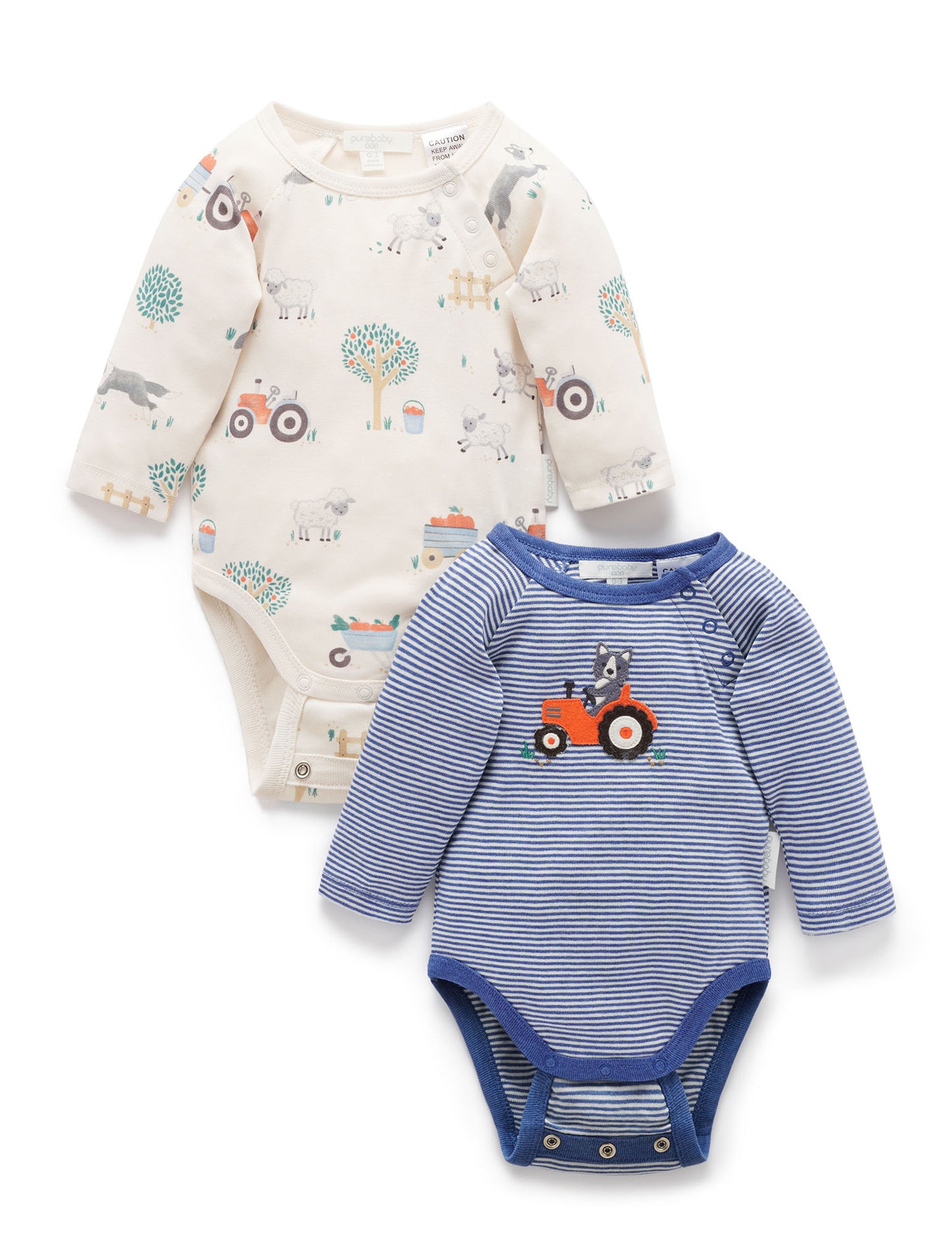 Herding Sheep Bodysuit, Cream