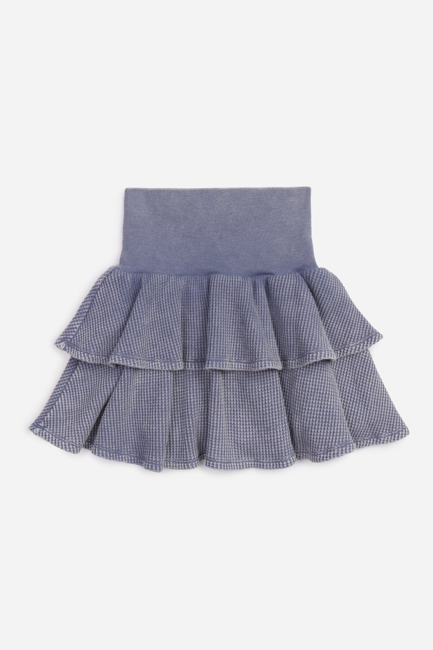 Thermal Ruffle Skirt, Ash Navy