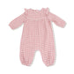 Ruffle Sleeve Romper, Rose Pink Plaid