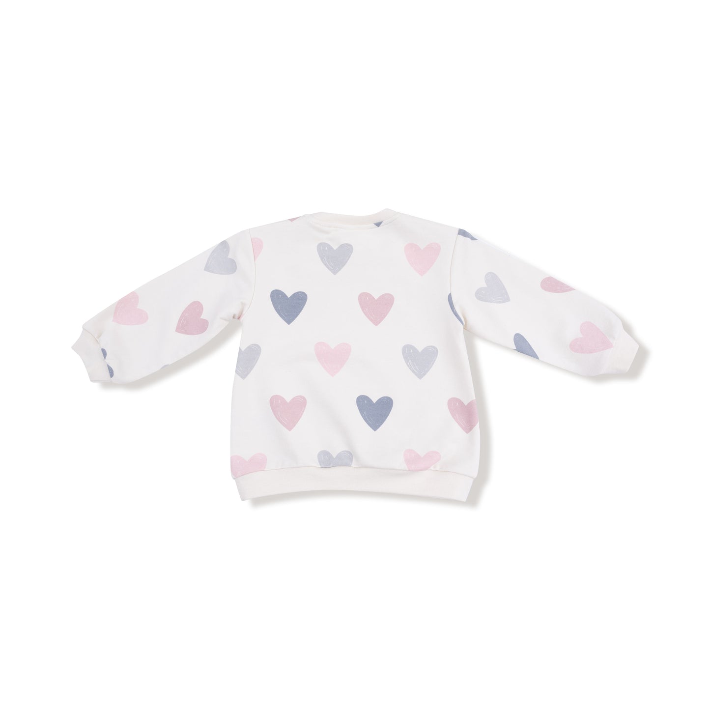 L/S Oversized Sweatshirt & Legging, Hearts
