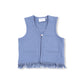 Western Fringe Vest, French Terry